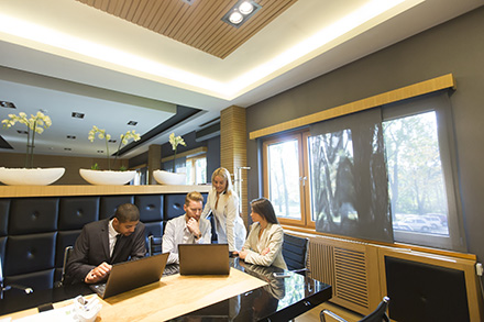Modern office on top of trends in managed services. 